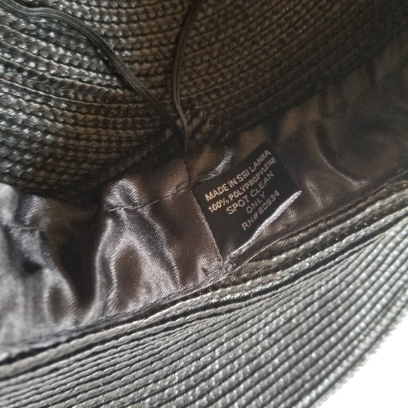 NWT August Hat Women\'s Adjustable Black Sun Hat main image 5